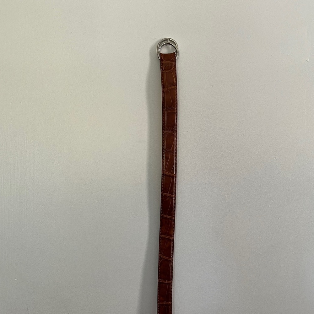 Ralph Lauren Brown Alligator Belt
